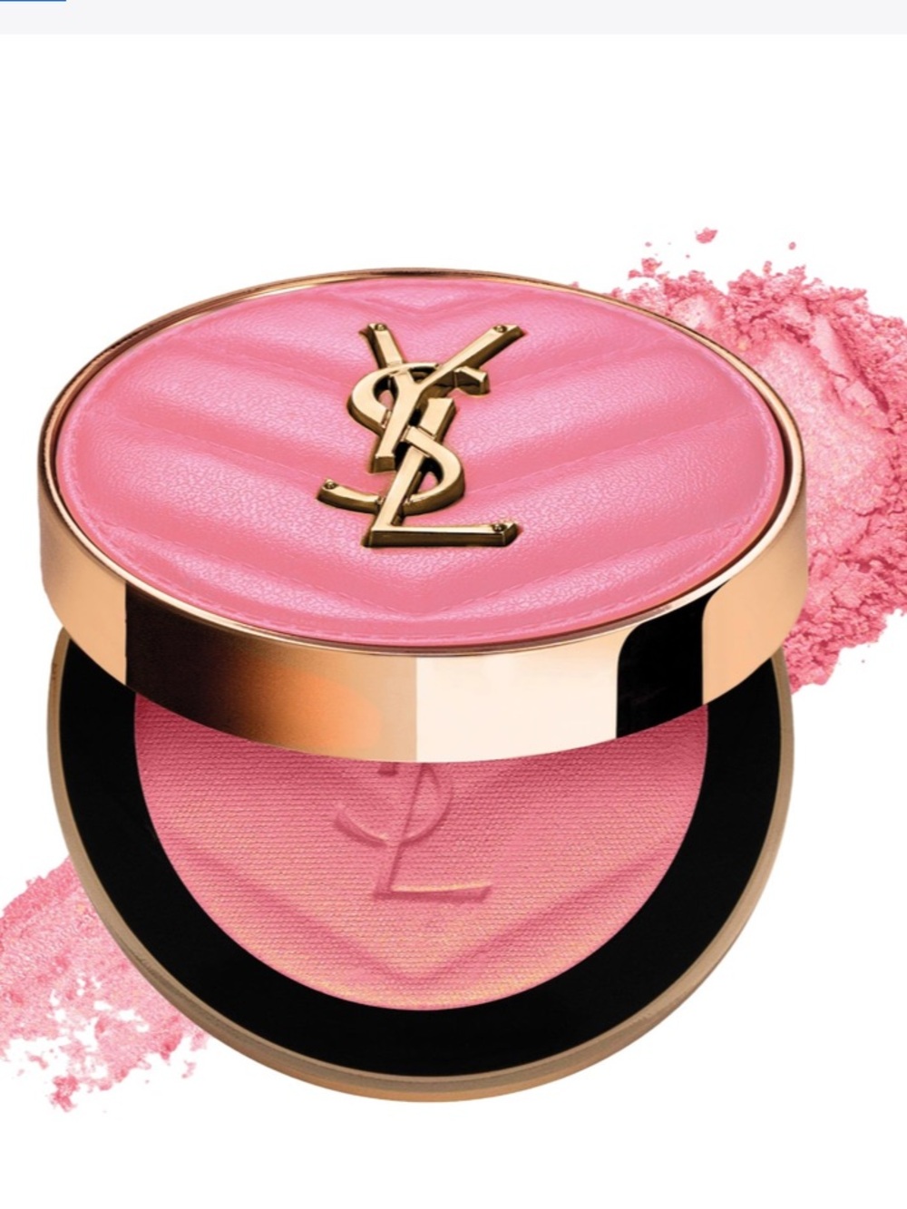 Yves Saint Laurent Satin Blush Compact in Peachy Pink 93 restless rose
